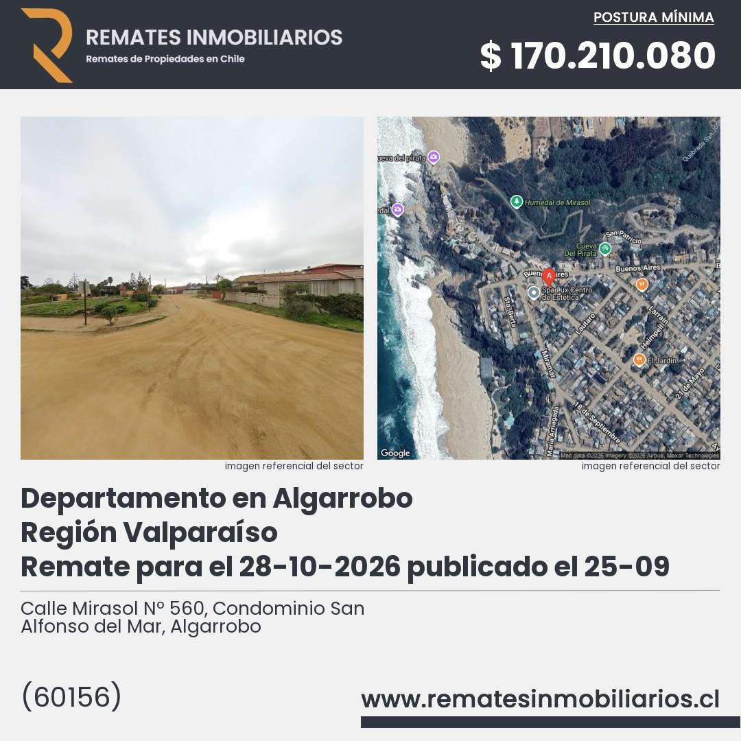 Imagen ficha Calle Mirasol Nº 560, Condominio San Alfonso del Mar, Algarrobo
