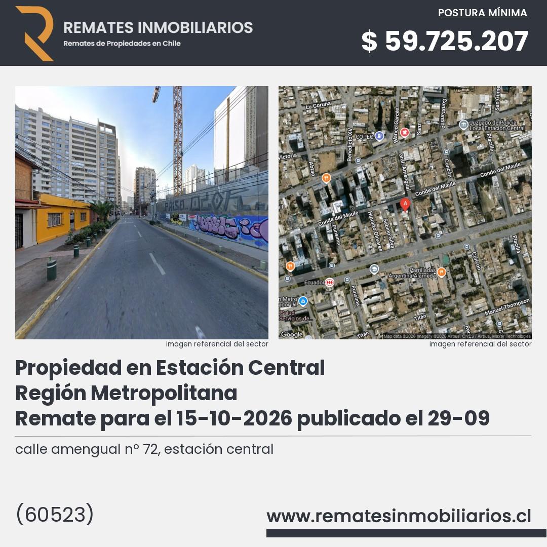 Imagen ficha calle amengual nº 72, estación central