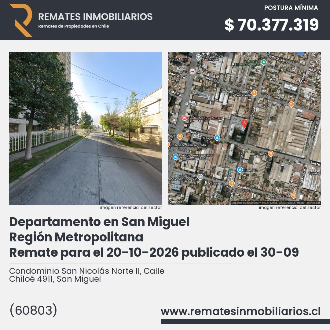 Imagen ficha Condominio San Nicolás Norte II, Calle Chiloé 4911, San Miguel