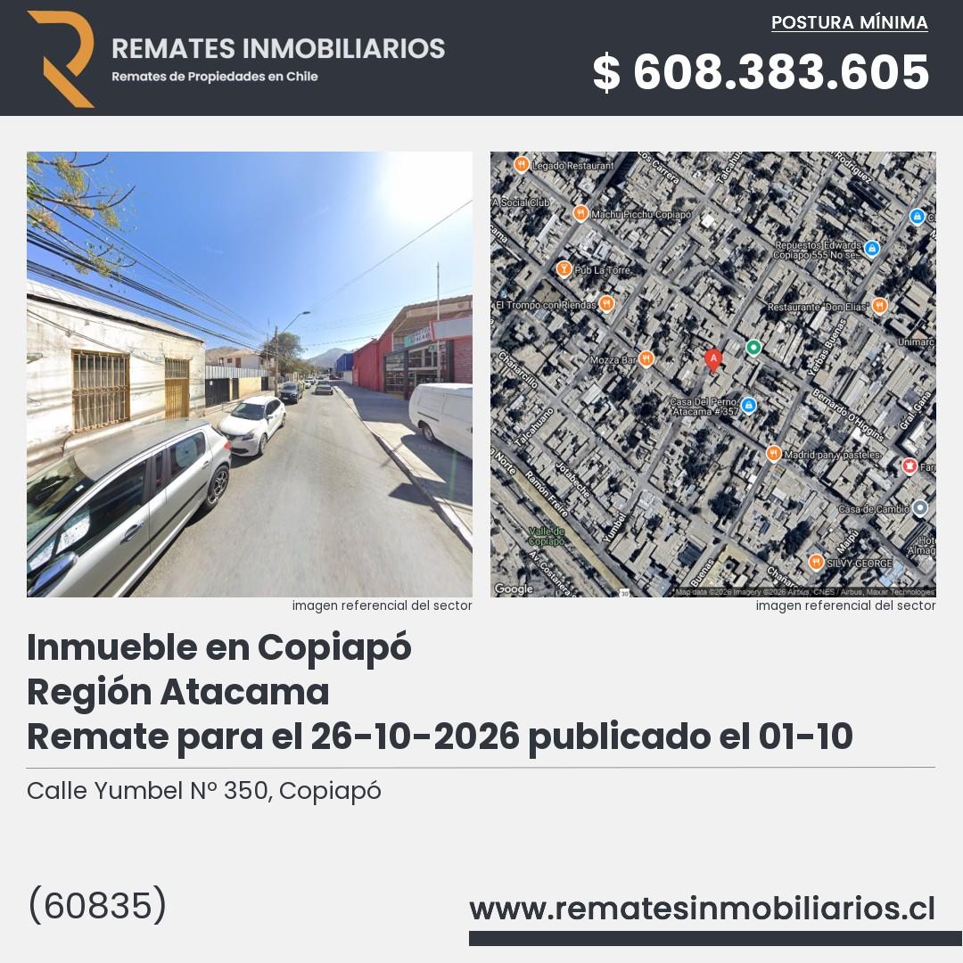 Imagen ficha Calle Yumbel Nº 350, Copiapó