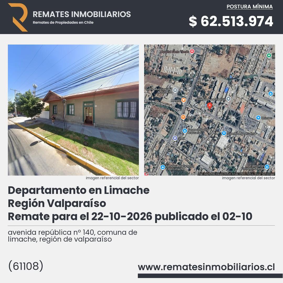 Imagen ficha avenida república nº 140, comuna de limache, región de valparaíso