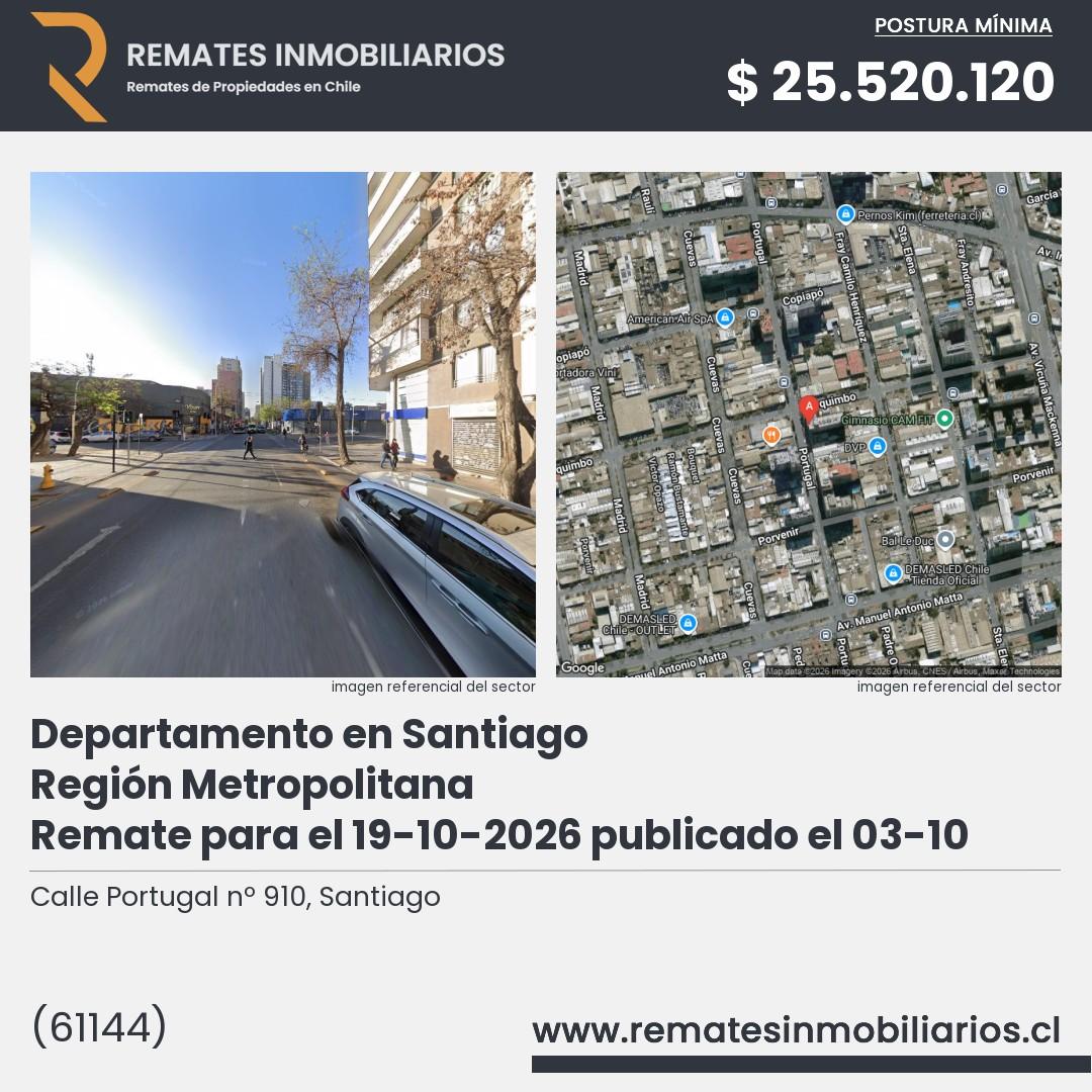 Imagen ficha Calle Portugal nº 910, Santiago