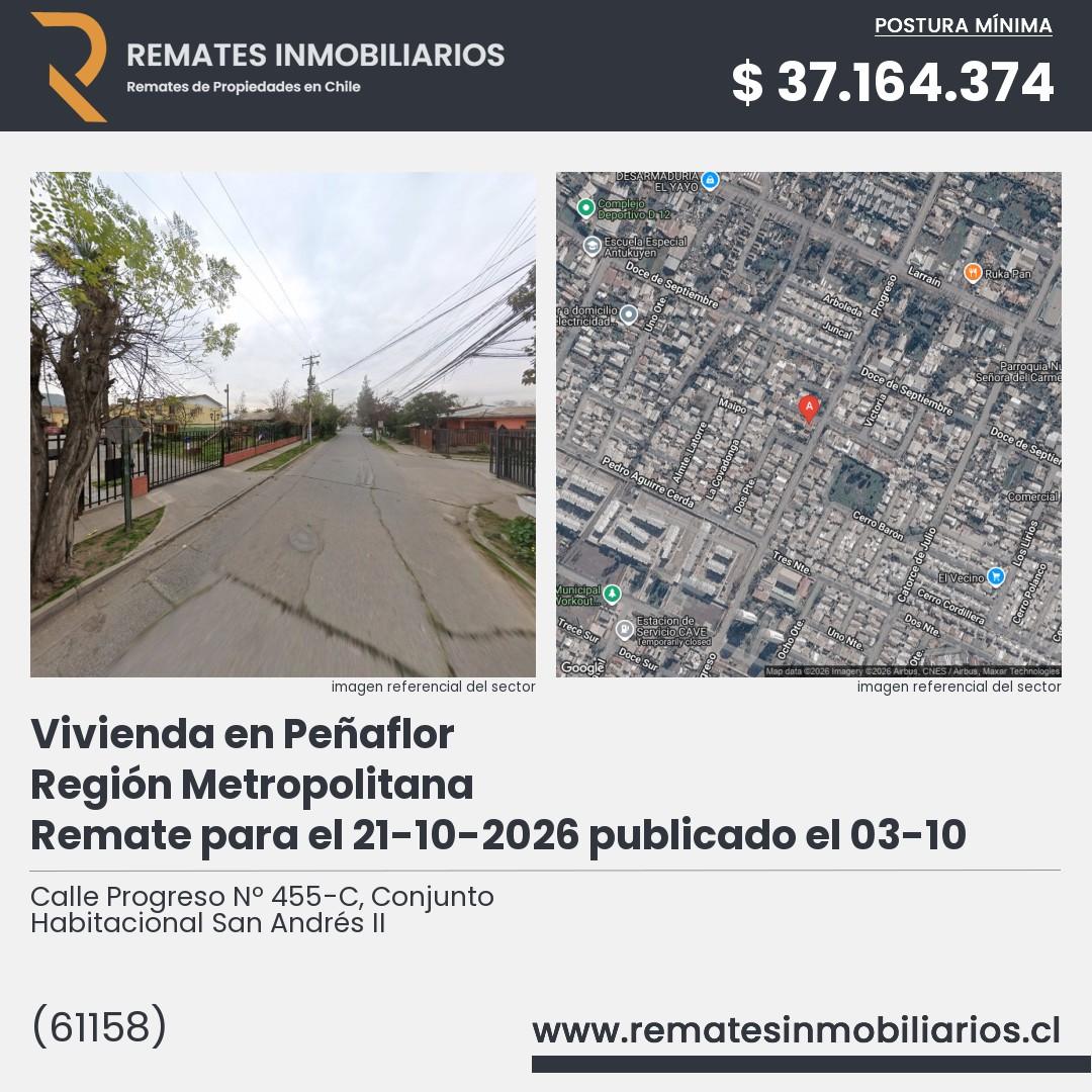 Imagen ficha Calle Progreso Nº 455-C, Conjunto Habitacional San Andrés II