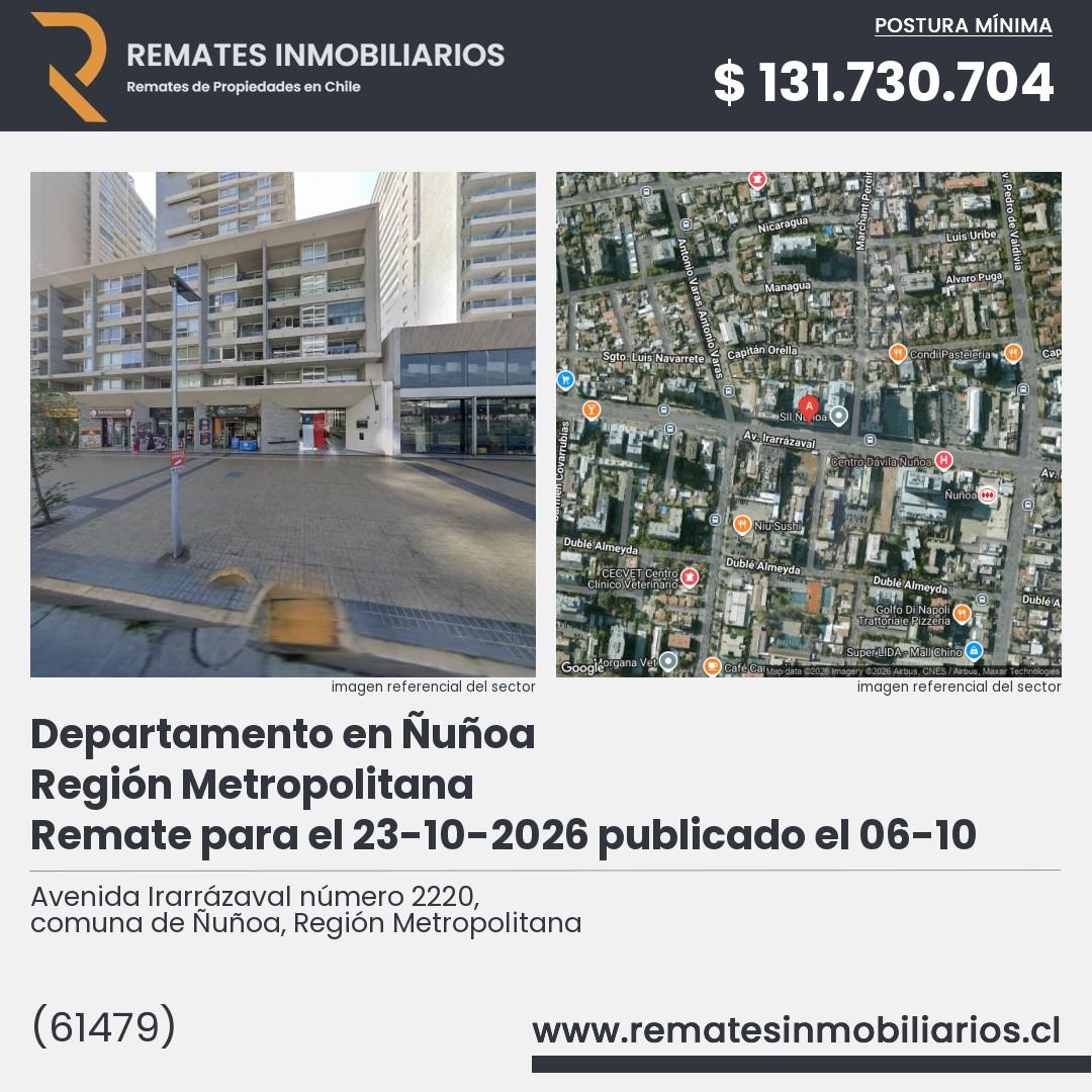 Imagen ficha Avenida Irarrázaval número 2220, comuna de Ñuñoa, Región Metropolitana