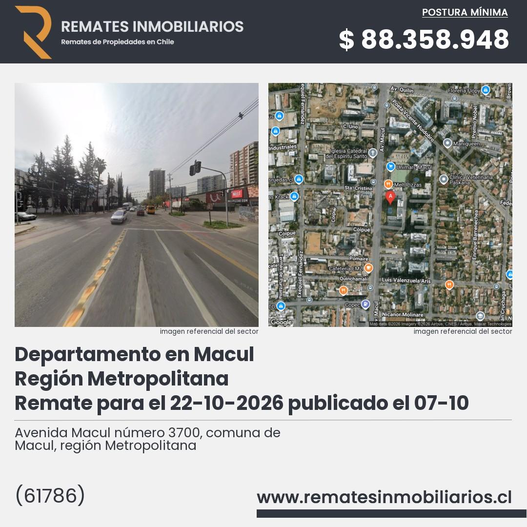 Imagen ficha Avenida Macul número 3700, comuna de Macul, región Metropolitana