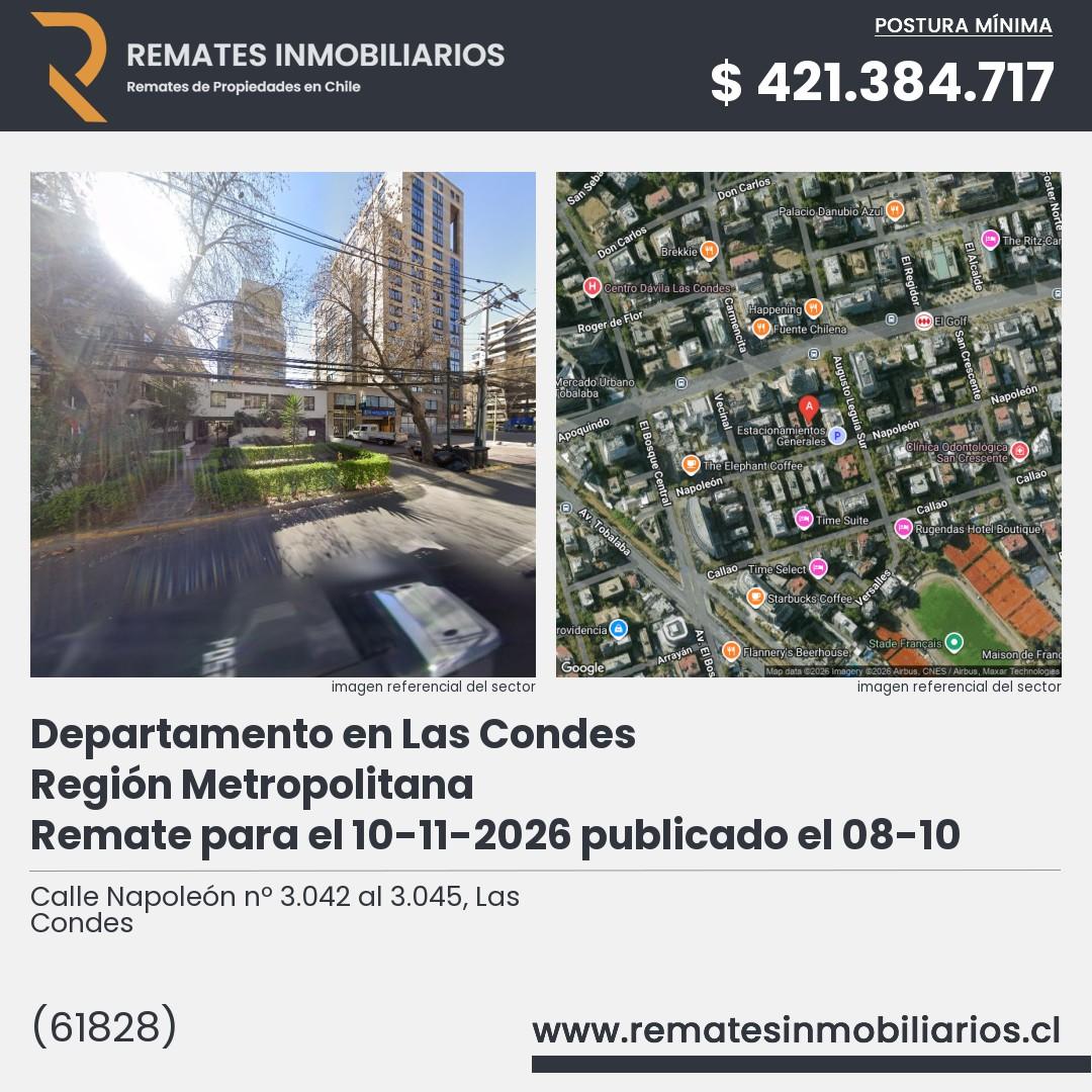 Imagen ficha Calle Napoleón nº 3.042 al 3.045, Las Condes