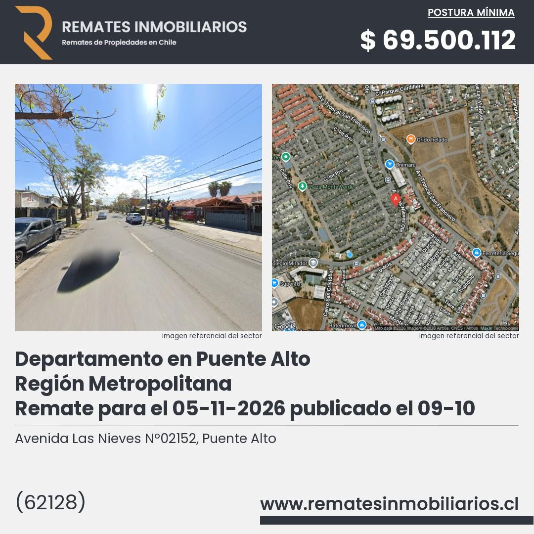Imagen ficha Avenida Las Nieves Nº02152, Puente Alto
