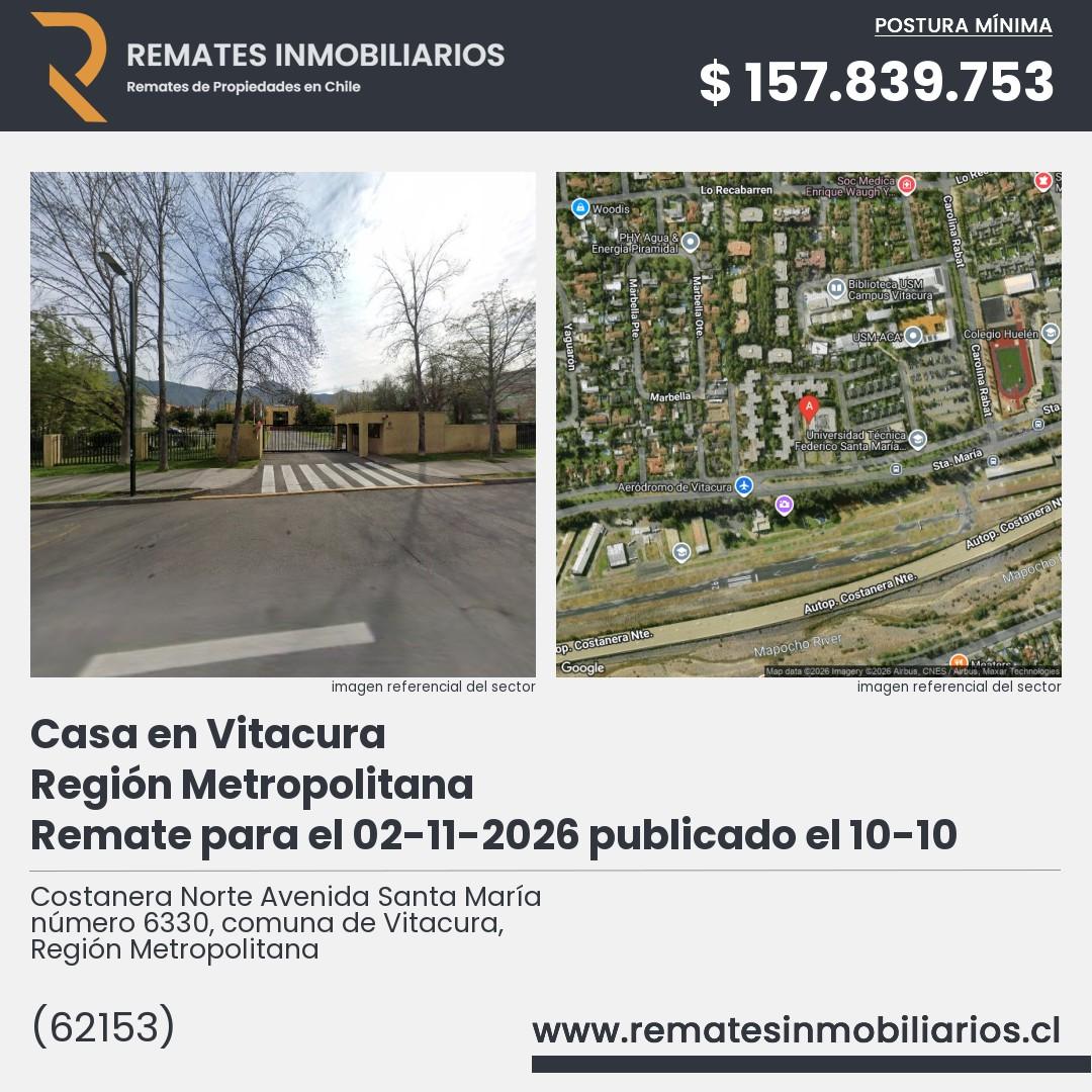 Imagen ficha Costanera Norte Avenida Santa María número 6330, comuna de Vitacura, Región Metropolitana