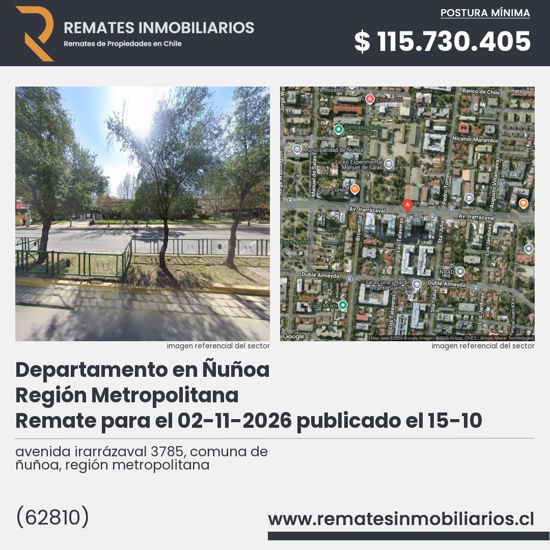 Imagen ficha avenida irarrázaval 3785, comuna de ñuñoa, región metropolitana