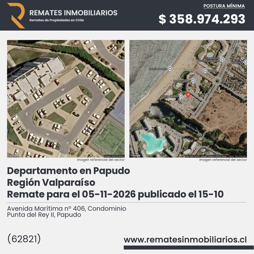 Imagen ficha Avenida Marítima nº 406, Condominio Punta del Rey II, Papudo