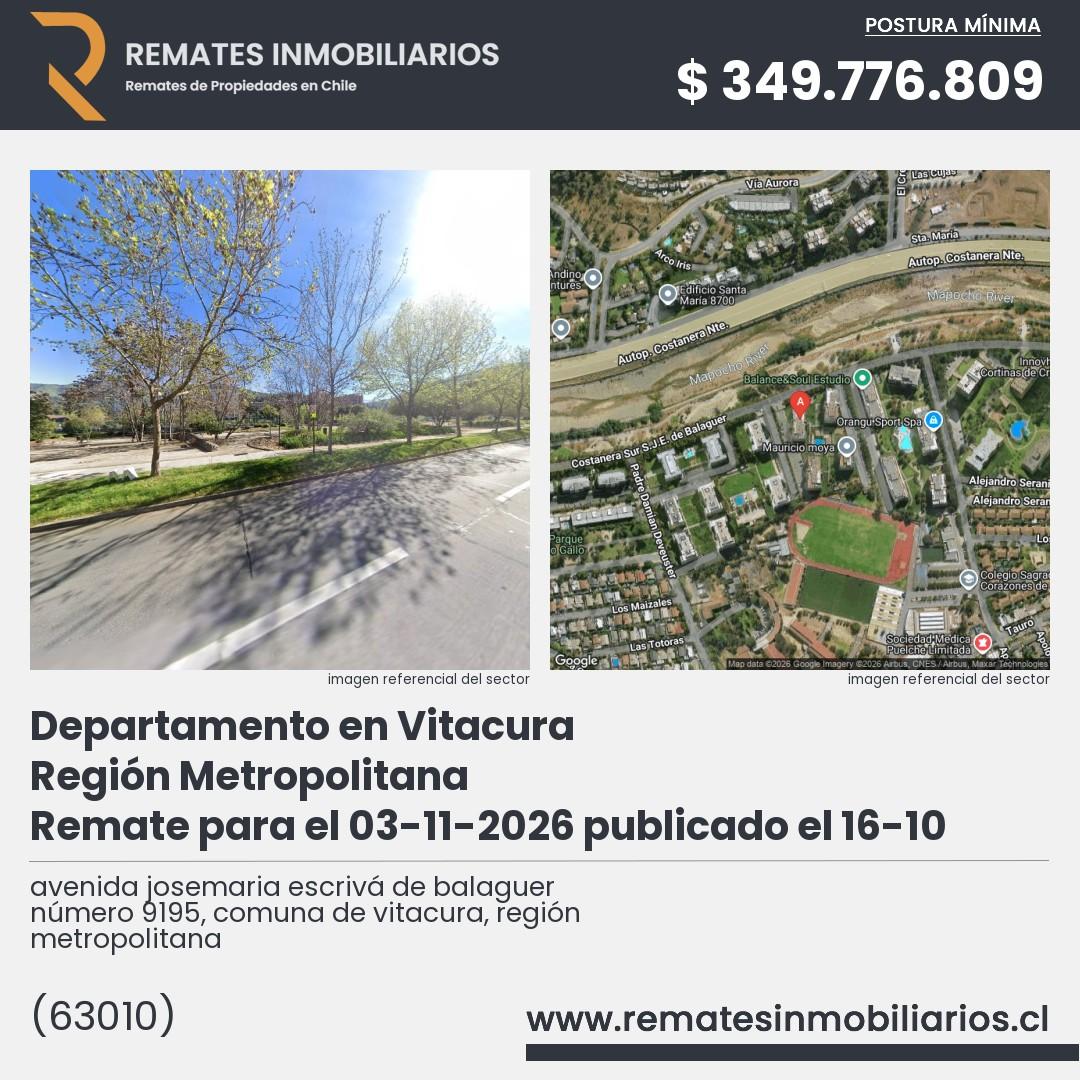 Imagen ficha avenida josemaria escrivá de balaguer número 9195, comuna de vitacura, región metropolitana