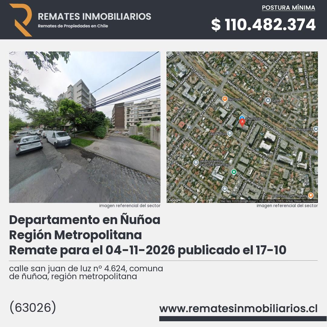 Imagen ficha calle san juan de luz nº 4.624, comuna de ñuñoa, región metropolitana