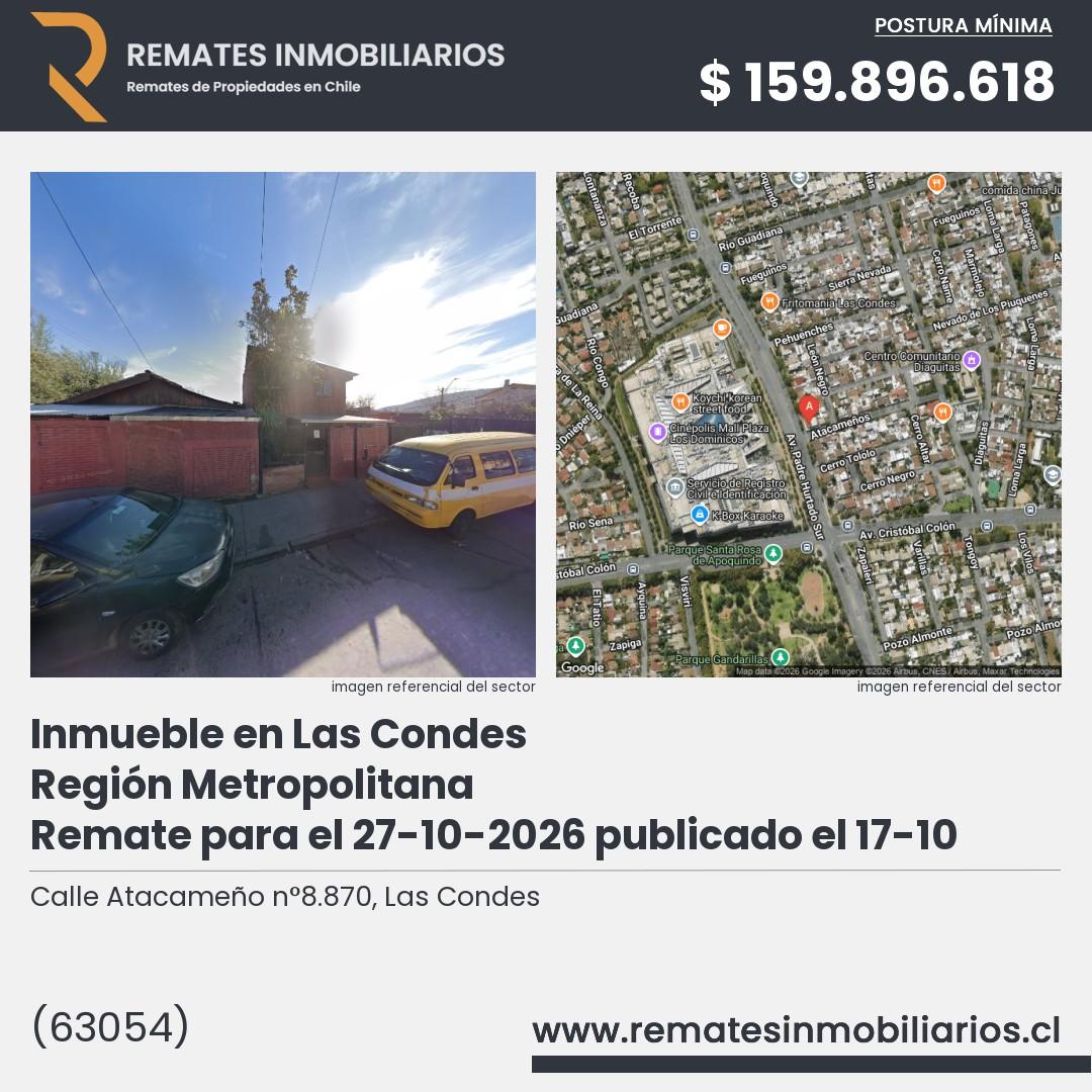 Imagen ficha Calle Atacameño n°8.870, Las Condes