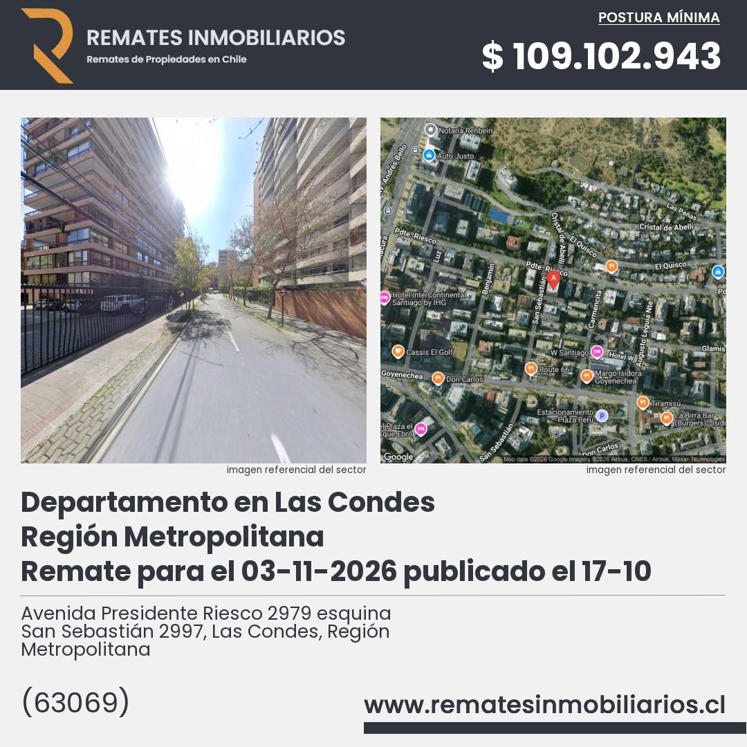 Imagen ficha Avenida Presidente Riesco 2979 esquina San Sebastián 2997, Las Condes, Región Metropolitana