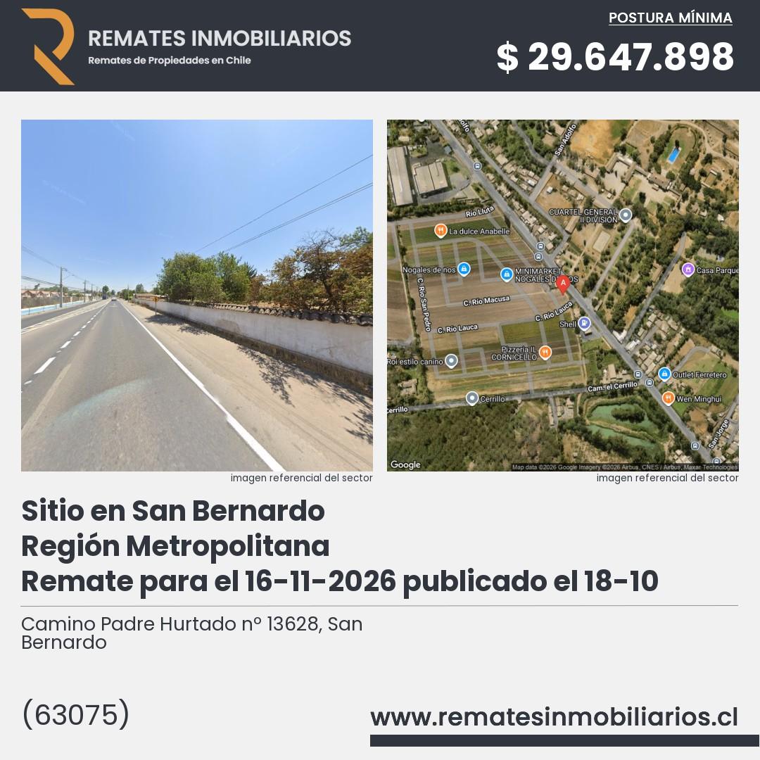 Imagen ficha Camino Padre Hurtado nº 13628, San Bernardo
