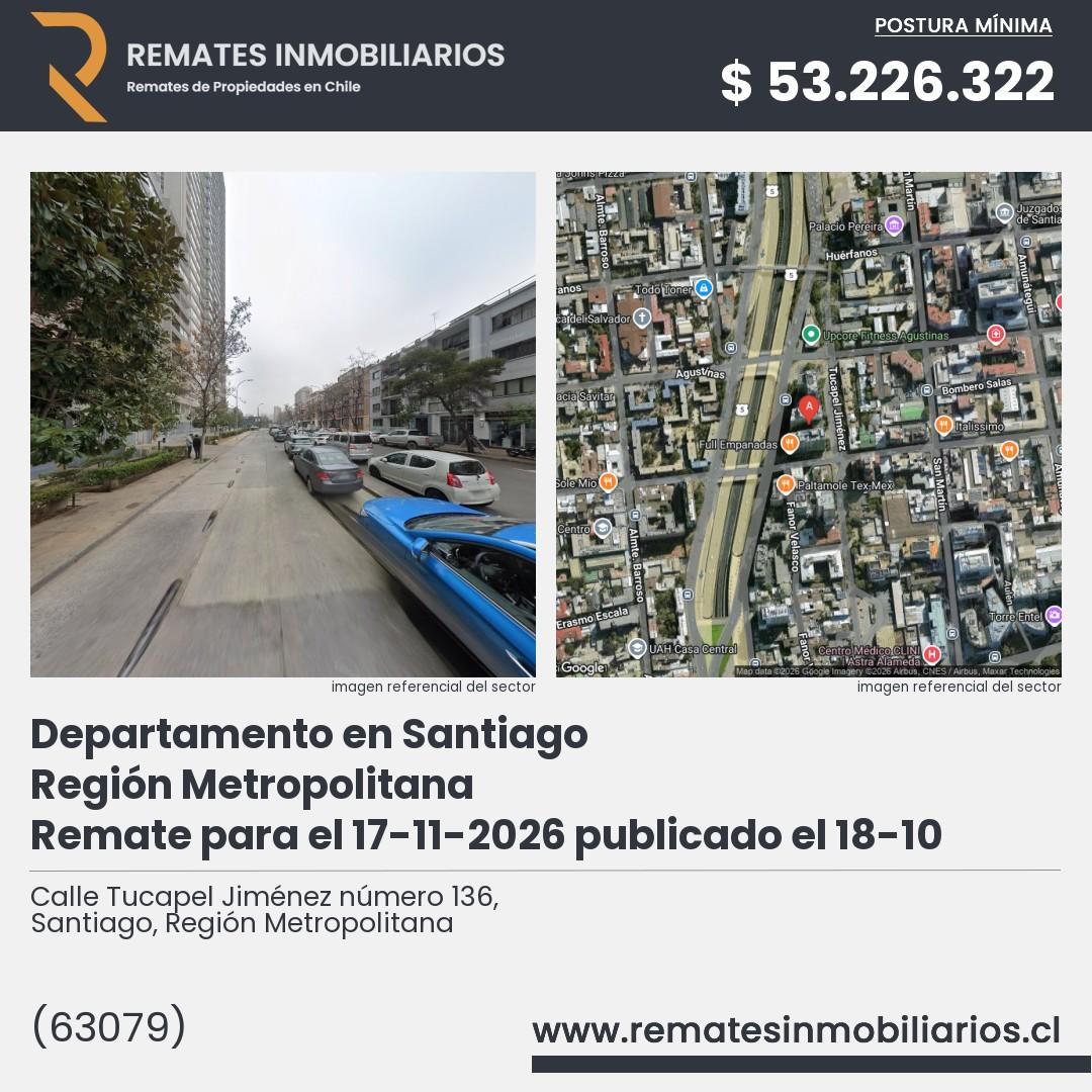 Imagen ficha Calle Tucapel Jiménez número 136, Santiago, Región Metropolitana