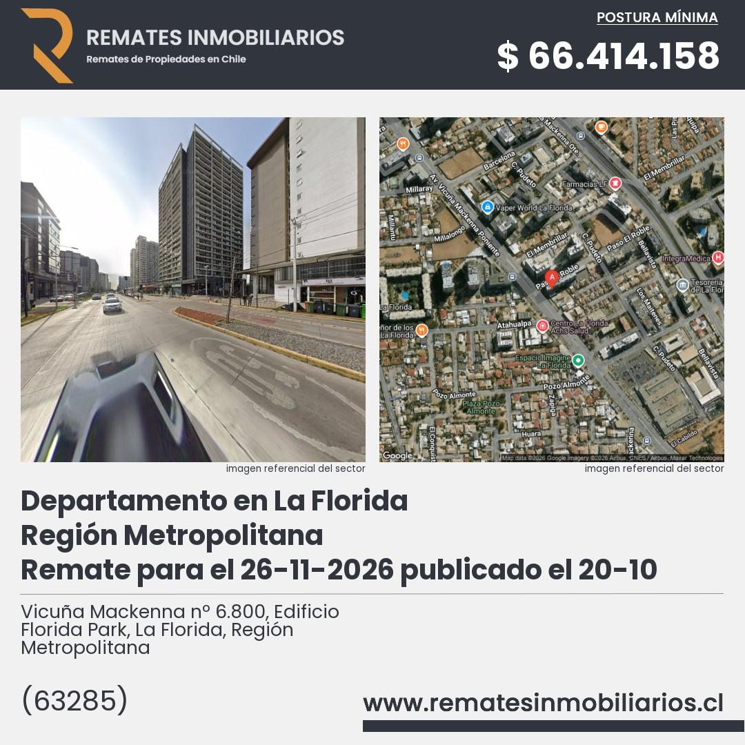 Imagen ficha Vicuña Mackenna nº 6.800, Edificio Florida Park, La Florida, Región Metropolitana