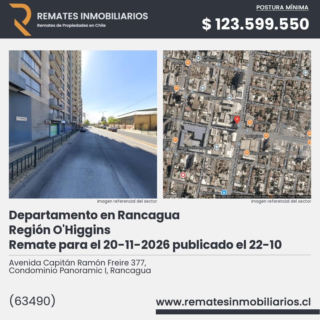 Imagen ficha Avenida Capitán Ramón Freire 377, Condominio Panoramic I, Rancagua