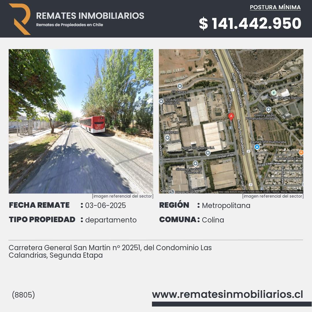 Imagen ficha Carretera General San Martin nº 20251, del Condominio Las Calandrias, Segunda Etapa
