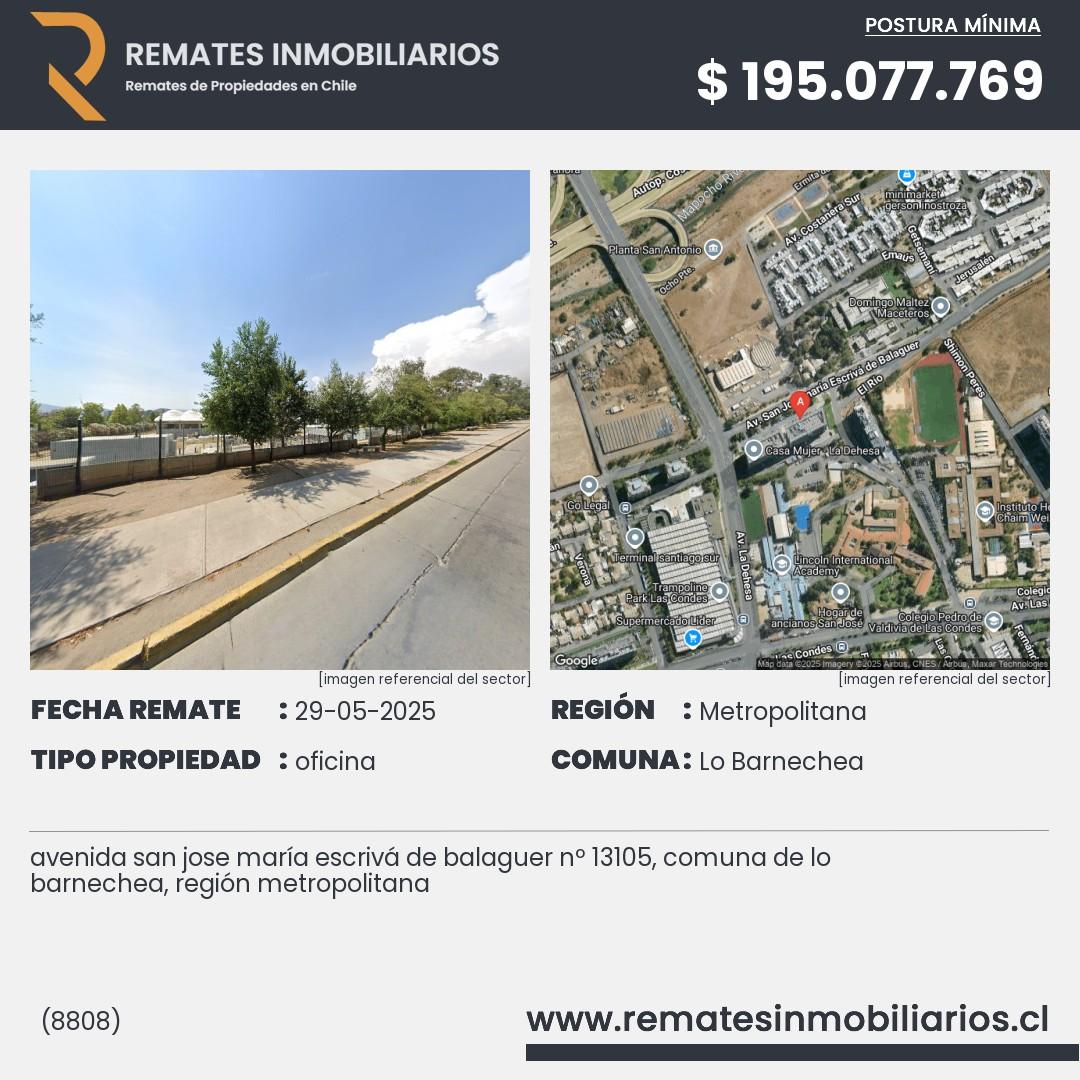 Imagen ficha avenida san jose maría escrivá de balaguer nº 13105, comuna de lo barnechea, región metropolitana
