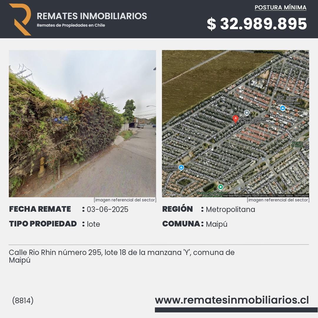 Imagen ficha Calle Rio Rhin número 295, lote 18 de la manzana 