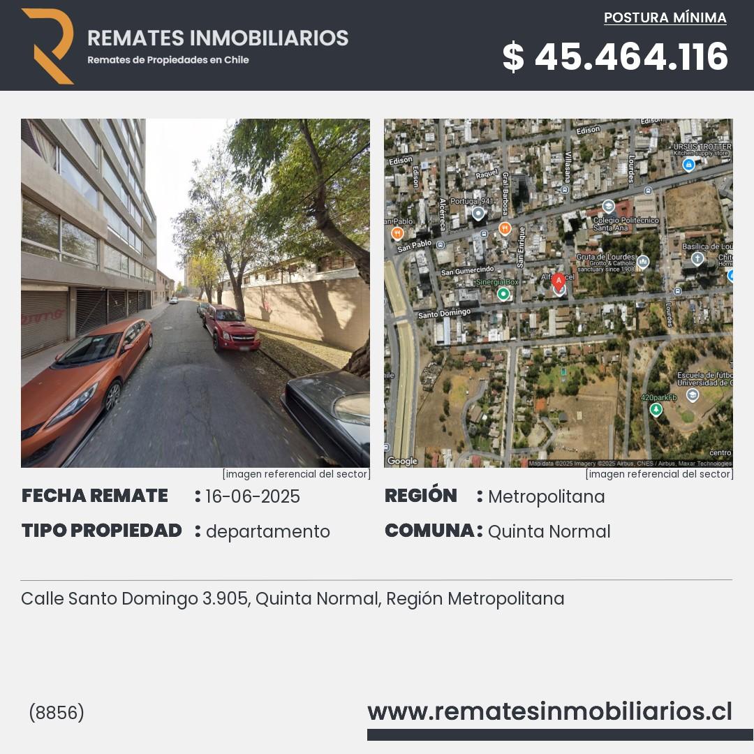 Imagen ficha Calle Santo Domingo 3.905, Quinta Normal, Región Metropolitana