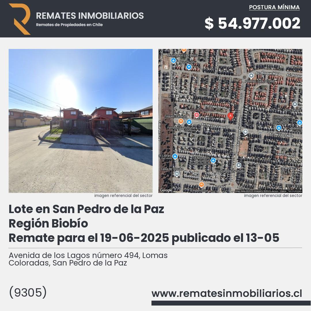 Imagen ficha Avenida de los Lagos número 494, Lomas Coloradas, San Pedro de la Paz