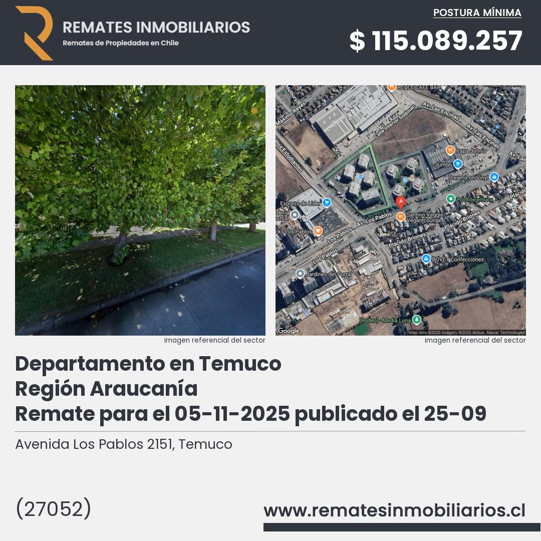 Imagen ficha Avenida Los Pablos 2151, Temuco