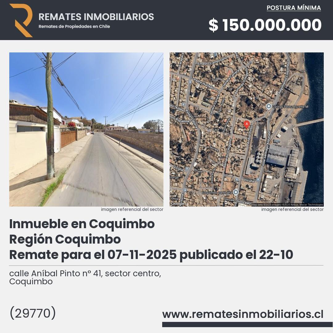 Imagen ficha calle Aníbal Pinto n° 41, sector centro, Coquimbo