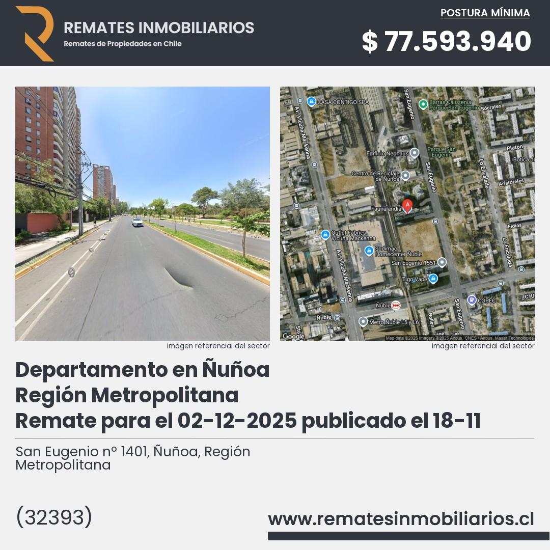 Imagen ficha San Eugenio nº 1401, Ñuñoa, Región Metropolitana