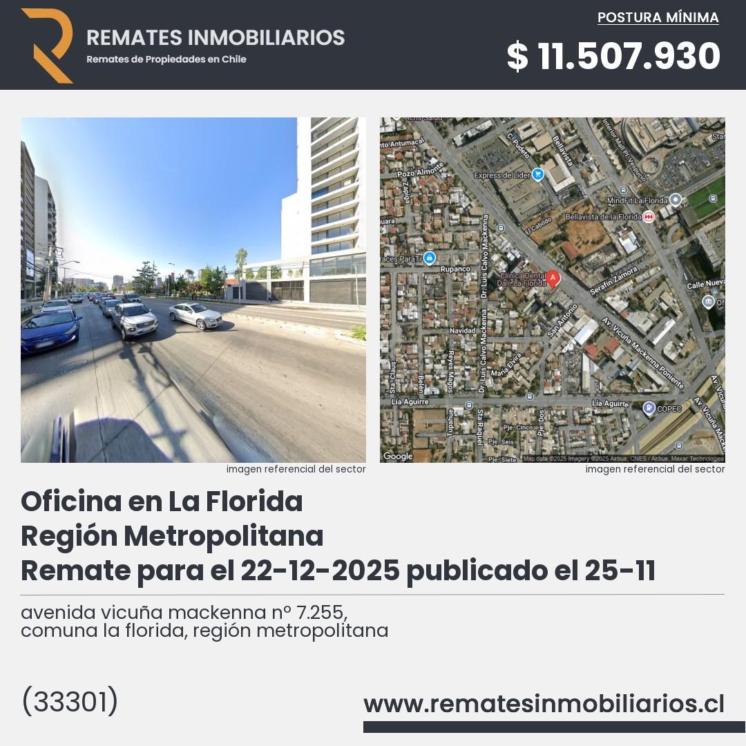 Imagen ficha avenida vicuña mackenna nº 7.255, comuna la florida, región metropolitana