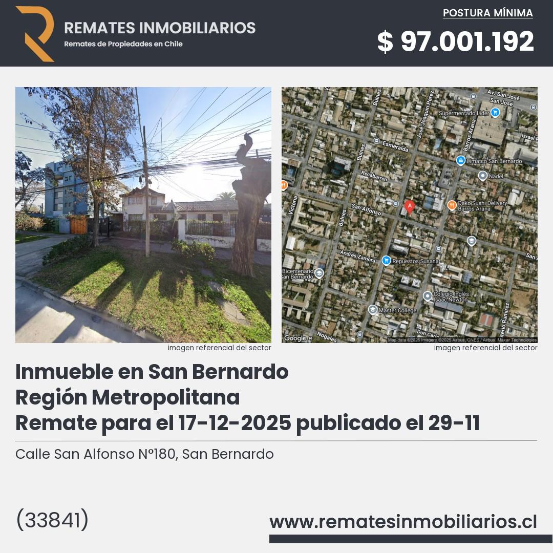 Imagen ficha Calle San Alfonso N°180, San Bernardo