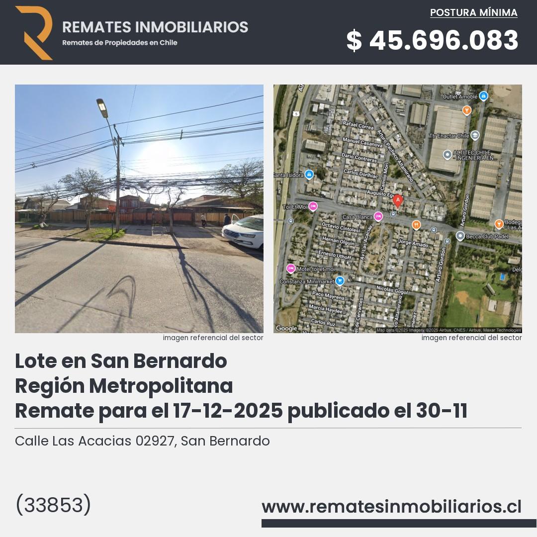 Imagen ficha Calle Las Acacias 02927, San Bernardo