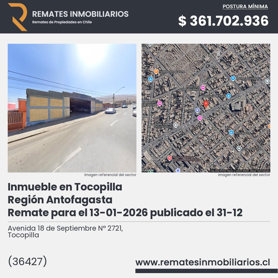 Imagen ficha Avenida 18 de Septiembre N° 2721, Tocopilla