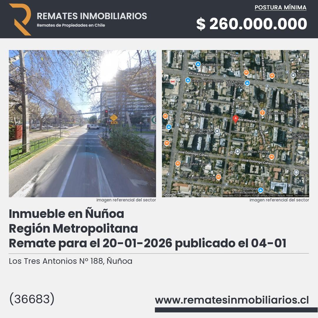 Imagen ficha Los Tres Antonios Nº 188, Ñuñoa