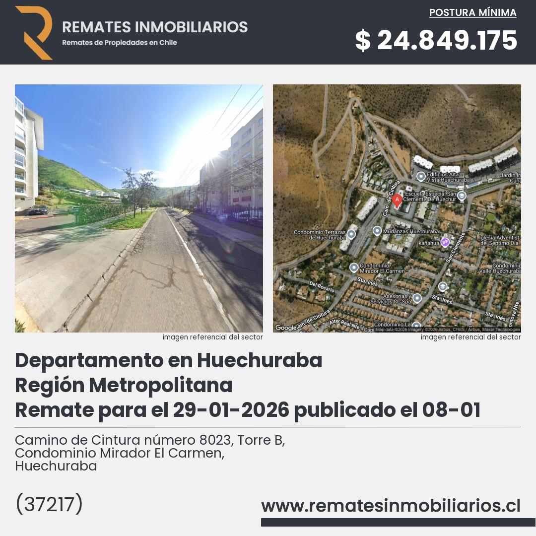 Imagen ficha Camino de Cintura número 8023, Torre B, Condominio Mirador El Carmen, Huechuraba