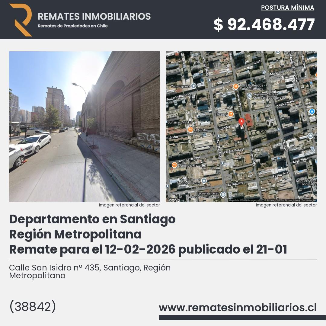 Imagen ficha Calle San Isidro nº 435, Santiago, Región Metropolitana