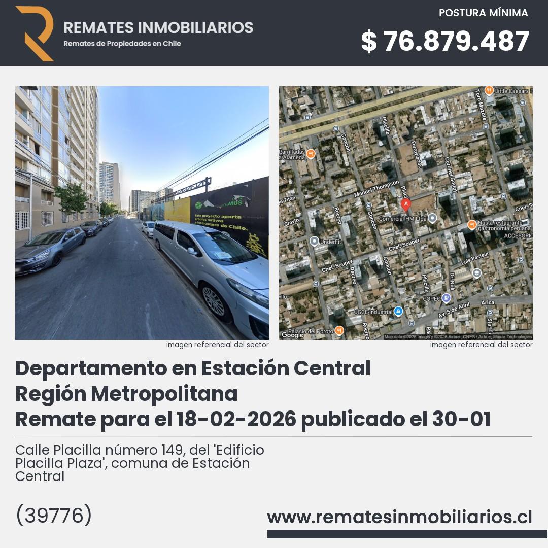 Imagen ficha Calle Placilla número 149, del