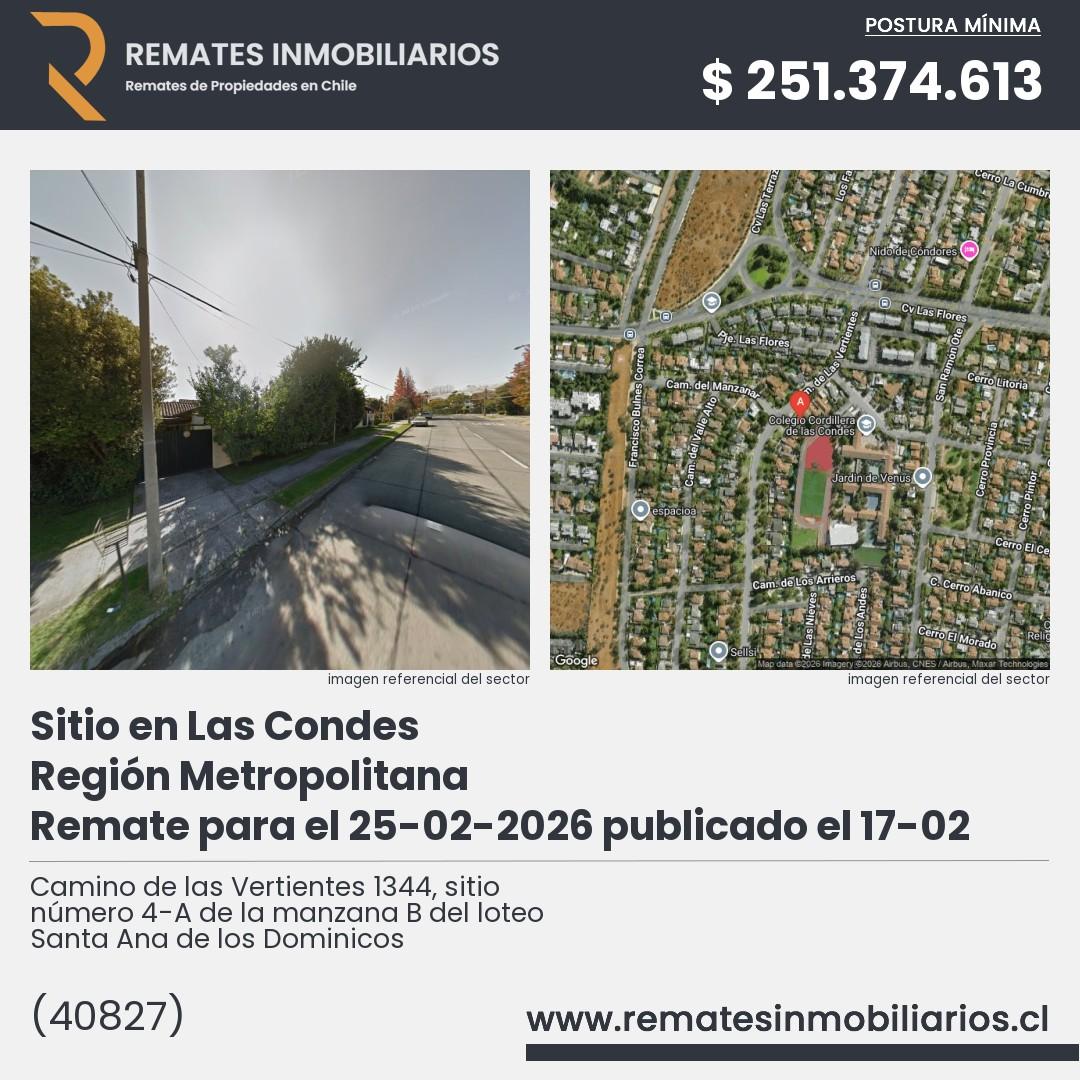 Imagen ficha Camino de las Vertientes 1344, sitio número 4-A de la manzana B del loteo Santa Ana de los Dominicos