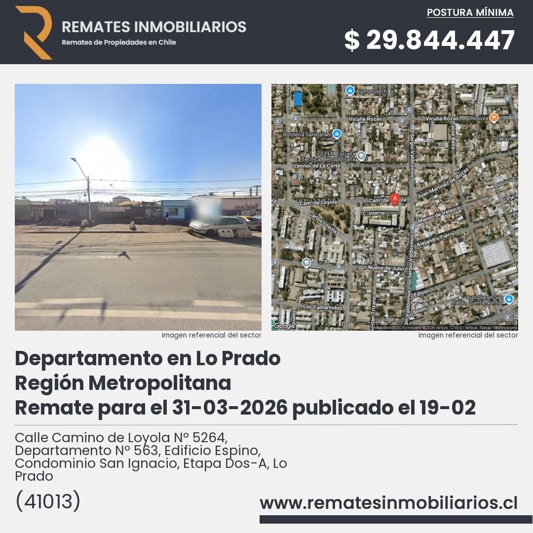 Imagen ficha Calle Camino de Loyola Nº 5264, Departamento Nº 563, Edificio Espino, Condominio San Ignacio, Etapa Dos-A, Lo Prado