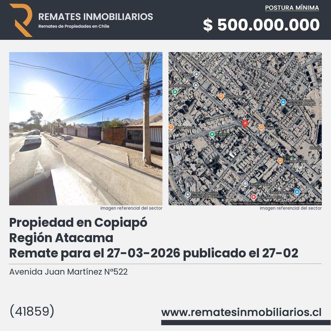 Imagen ficha Avenida Juan Martínez N°522