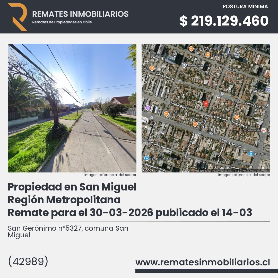 Imagen ficha San Gerónimo n°5327, comuna San Miguel