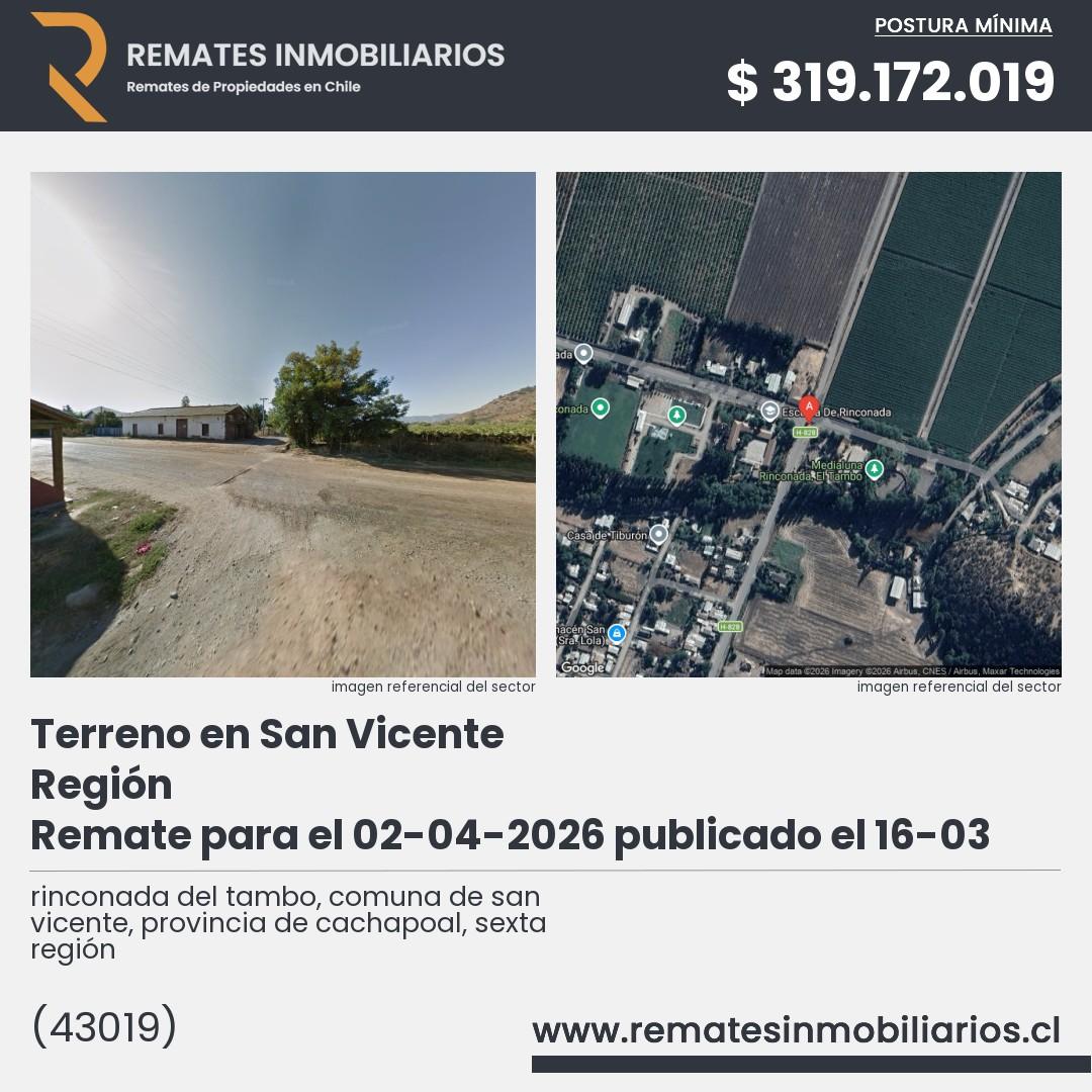 Imagen ficha rinconada del tambo, comuna de san vicente, provincia de cachapoal, sexta región