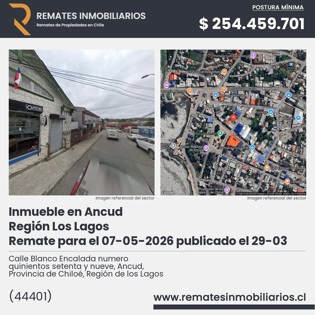 Imagen ficha Calle Blanco Encalada numero quinientos setenta y nueve, Ancud, Provincia de Chiloé, Región de los Lagos