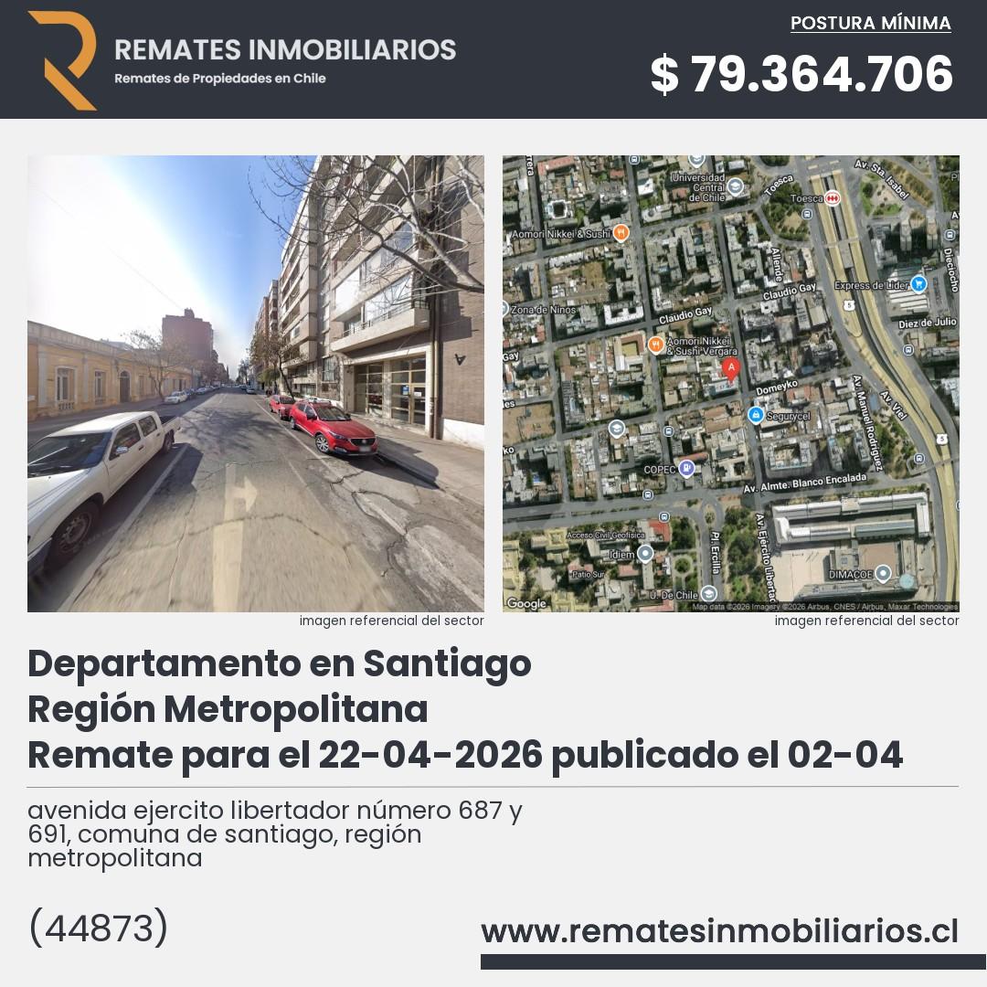Imagen ficha avenida ejercito libertador número 687 y 691, comuna de santiago, región metropolitana