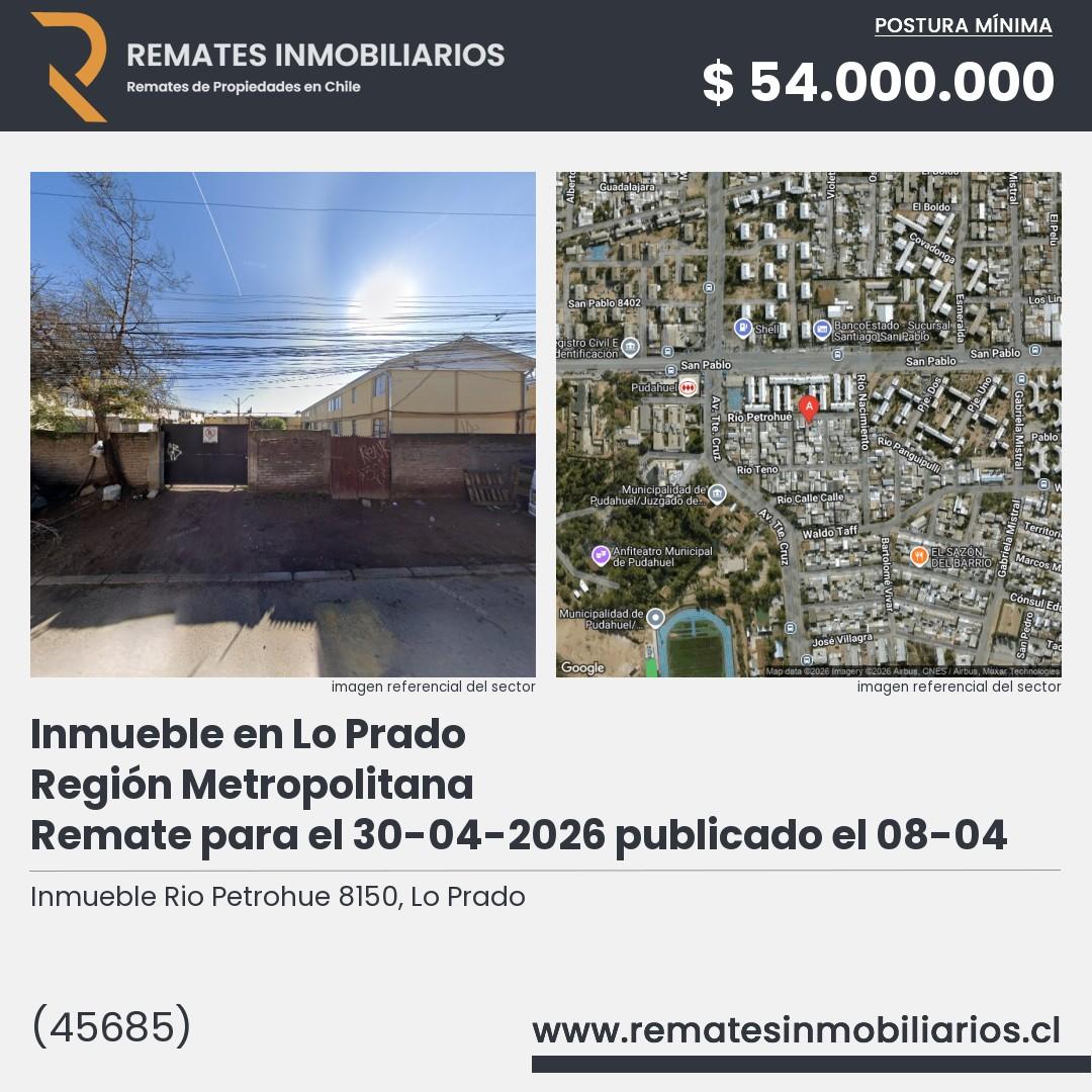 Imagen ficha Inmueble Rio Petrohue 8150, Lo Prado