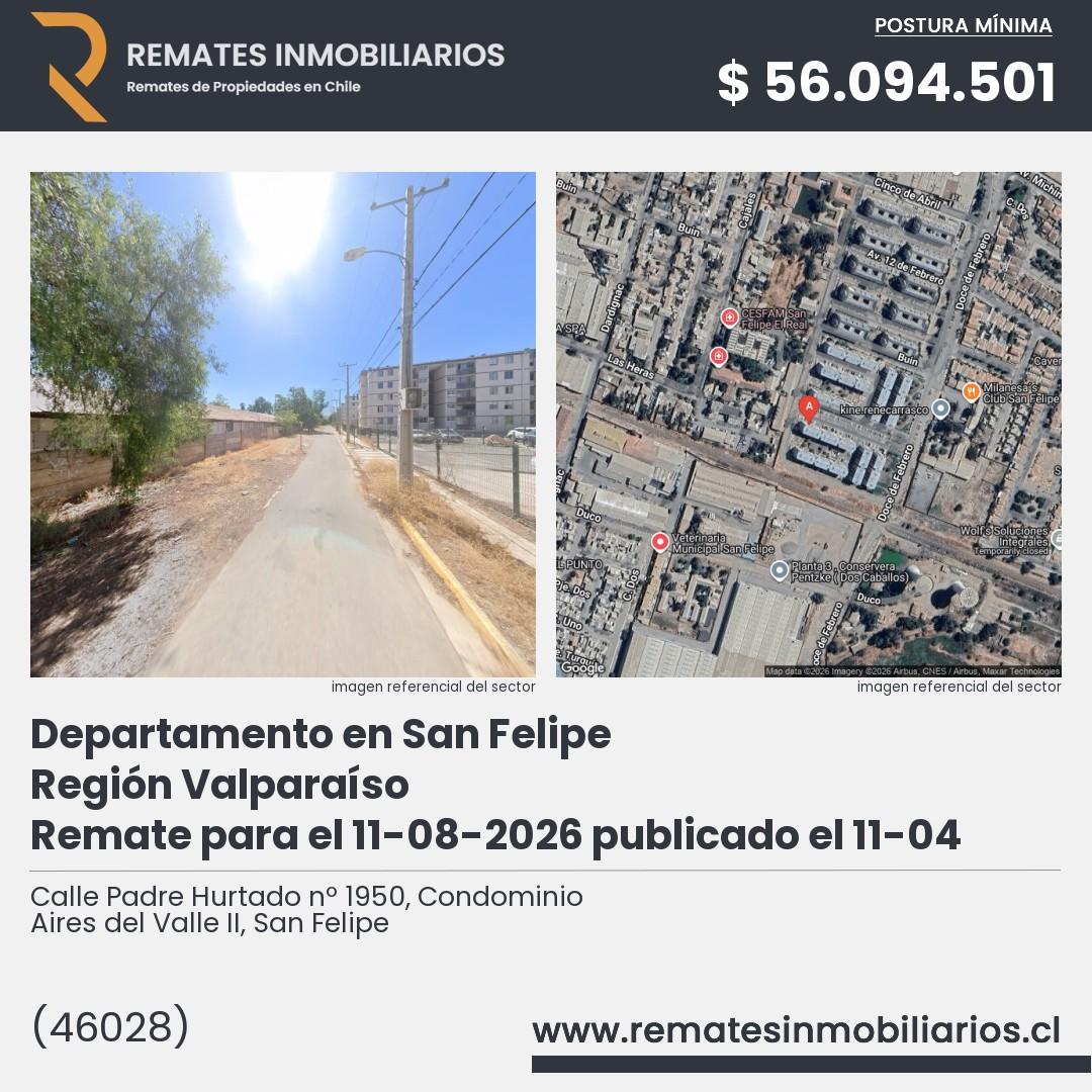 Imagen ficha Calle Padre Hurtado nº 1950, Condominio Aires del Valle II, San Felipe