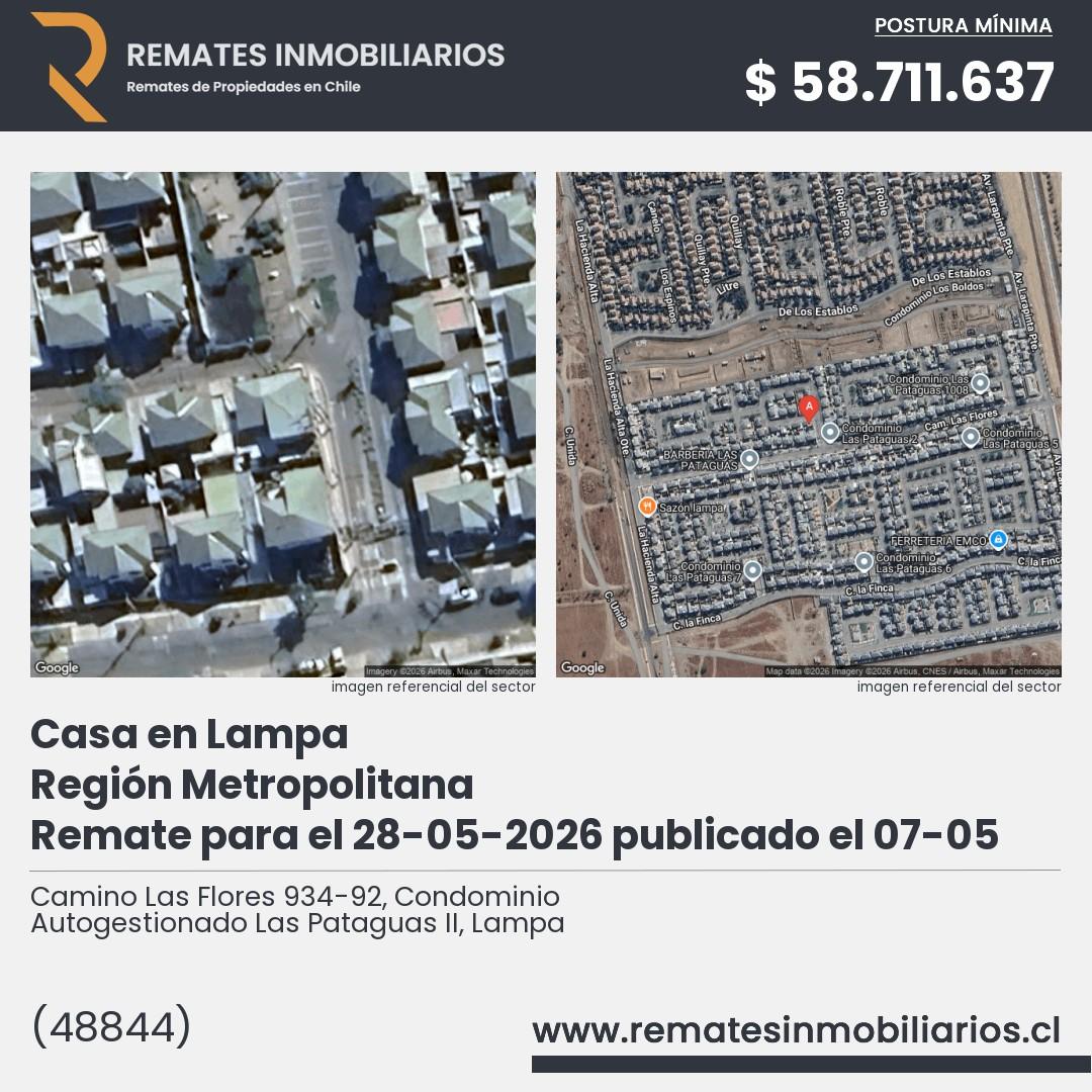 Imagen ficha Camino Las Flores 934-92, Condominio Autogestionado Las Pataguas II, Lampa