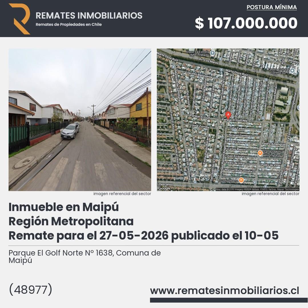 Imagen ficha Parque El Golf Norte Nº 1638, Comuna de Maipú