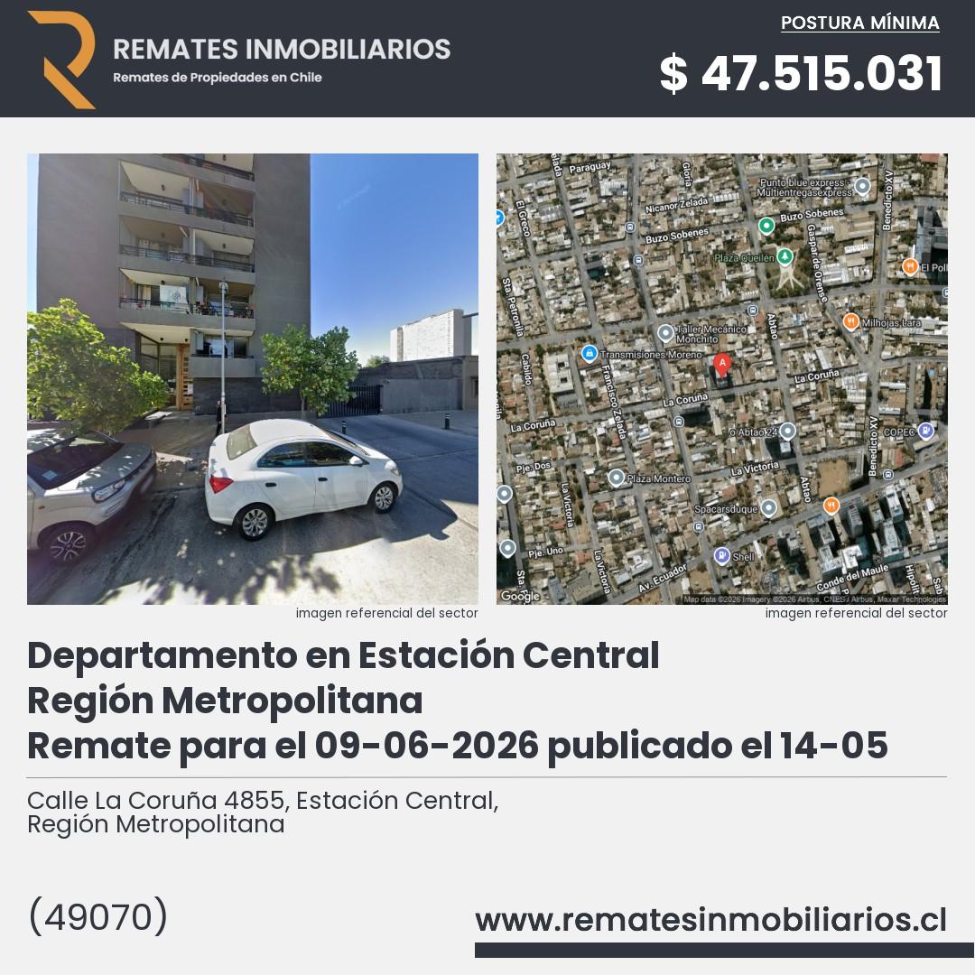 Imagen ficha Calle La Coruña 4855, Estación Central, Región Metropolitana